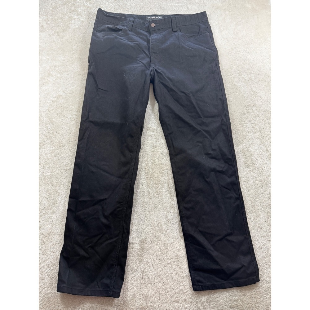 Wolverine Mens FR Flame Resistant Workwear Black Pants 36X32 Meas: 37x31